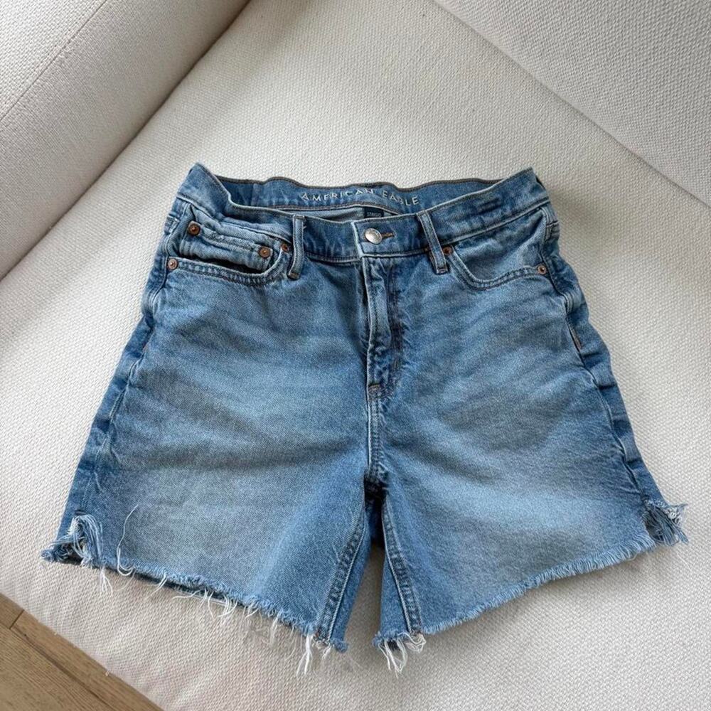 American eagle outfitters blue denim shorts
